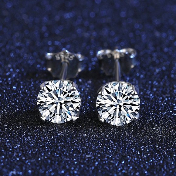 1 Carats Moissanite Stud Earrings- Ideal Gift For Her - Picture 2 of 4